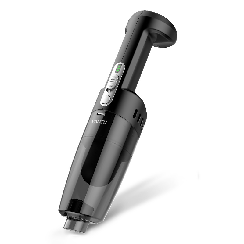 沿途(YANTU)车载吸尘器无线充电大功率家用小型迷你汽车车内强力家车两用V01[无线款黑色]