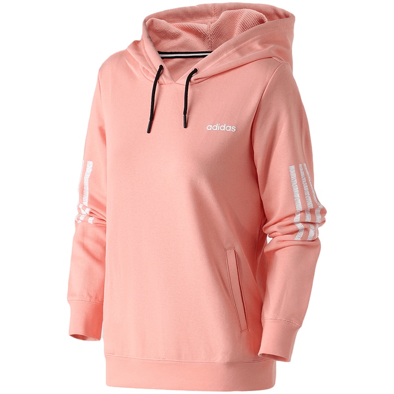 【自营】adidas阿迪达斯NEO女装运动服休闲连帽卫衣EA3531 L EA3531灰粉/白