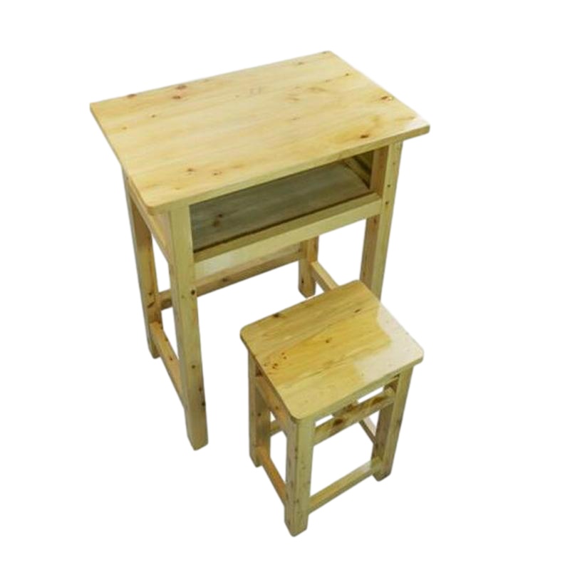 逐鹿中原实木课桌椅 学校辅导班中小学生书桌写字桌TY200单人位老式课桌椅 课桌椅一套