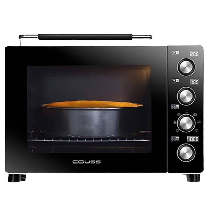 卡士(COUSS) 电烤箱 CO-537A 37L手自一体单独上下管发热 360旋转烤 低温发酵解冻蒸烤箱