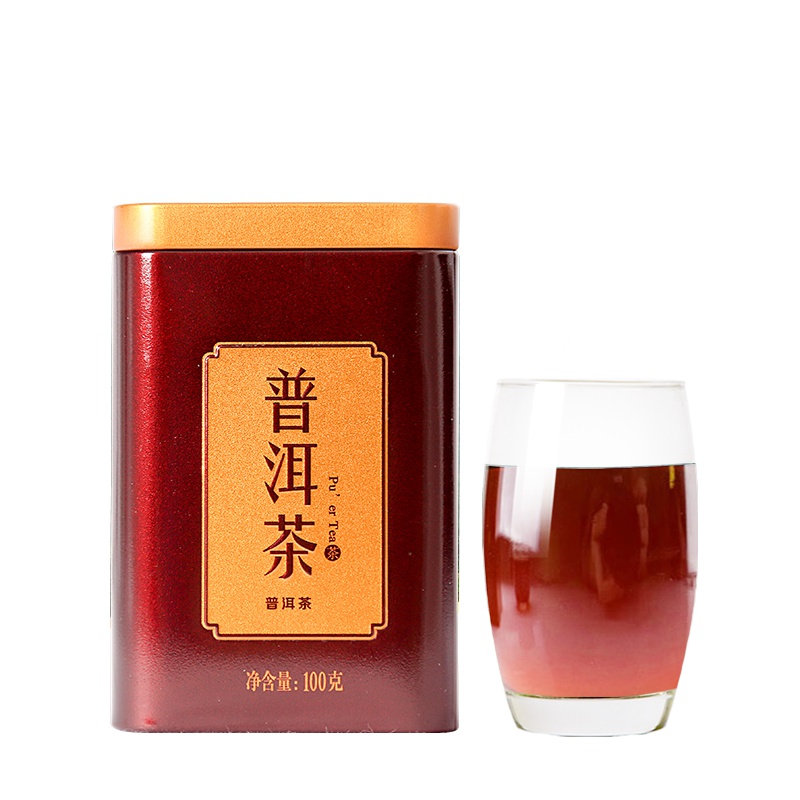 天方普洱茶100g听装 熟普洱茶 散茶