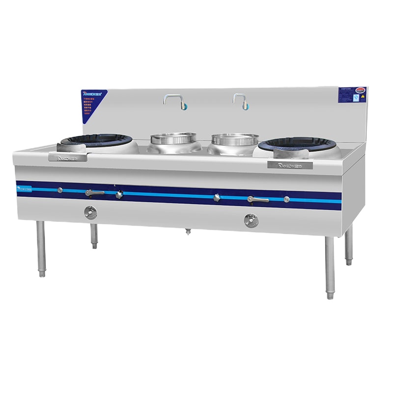 蓝功工程款双炒单温灶商用燃气灶煤气灶液化气单灶天然气双眼双灶燃气饭店专用带鼓风机大火力