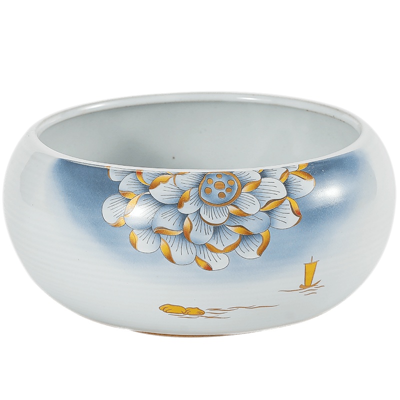 領藝 优选瑞荷茶洗功夫茶具配件茶道零配大号单个水洗杯洗笔洗水盂 瑞荷茶洗