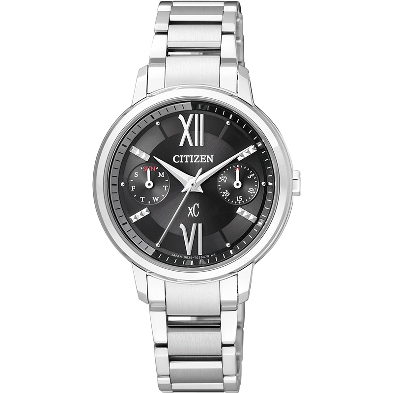 西铁城(CITIZEN)手表 光动能不锈钢表带XC时尚女表FD1010-53E