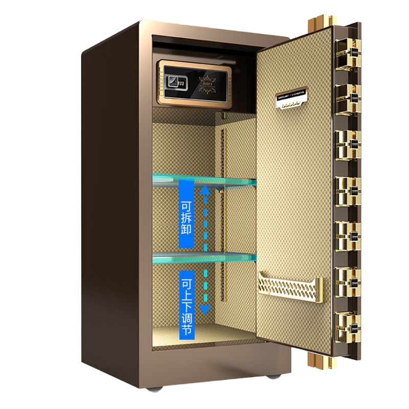 文苏80cm隐形防盗保险柜咖啡金-电子密码款 单个装