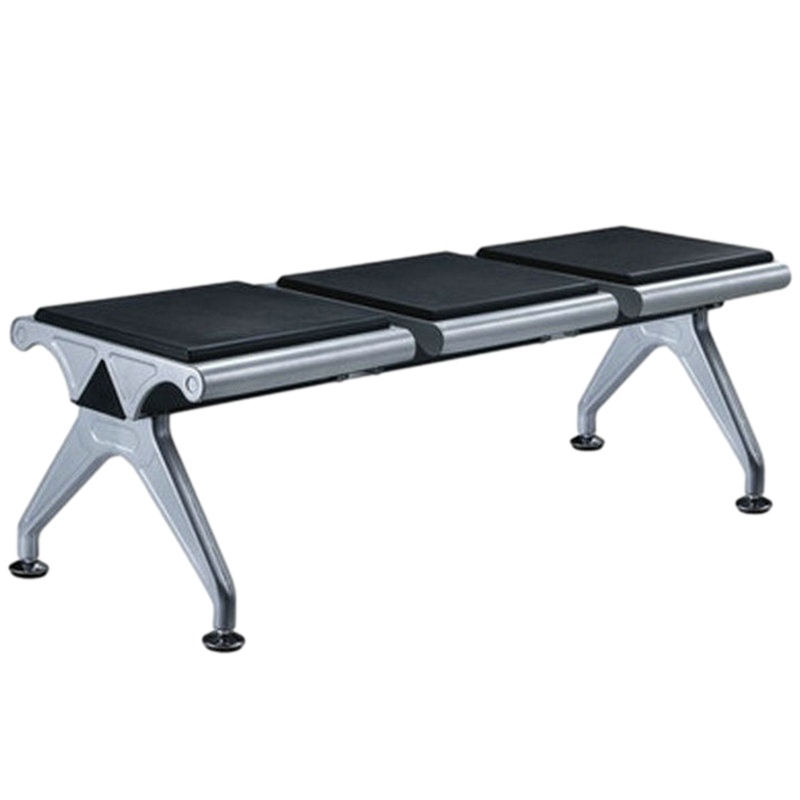 逐鹿中原三人位连排椅车站银行等候椅机场椅无靠背XH992长排椅凳