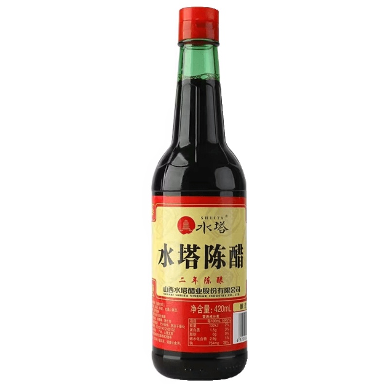 水塔红盖陈醋420ml/瓶凉拌饺子醋特产 调味品料