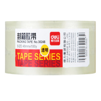得力(deli) WF 透明胶带 封箱胶带30248 大胶带