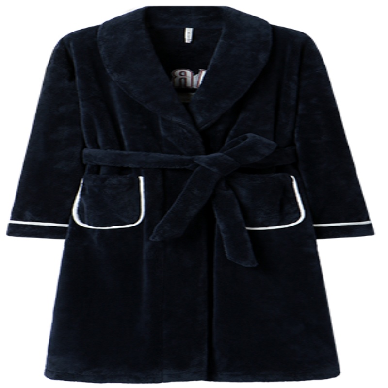 安之伴睡袍女晚秋袍珊瑚绒