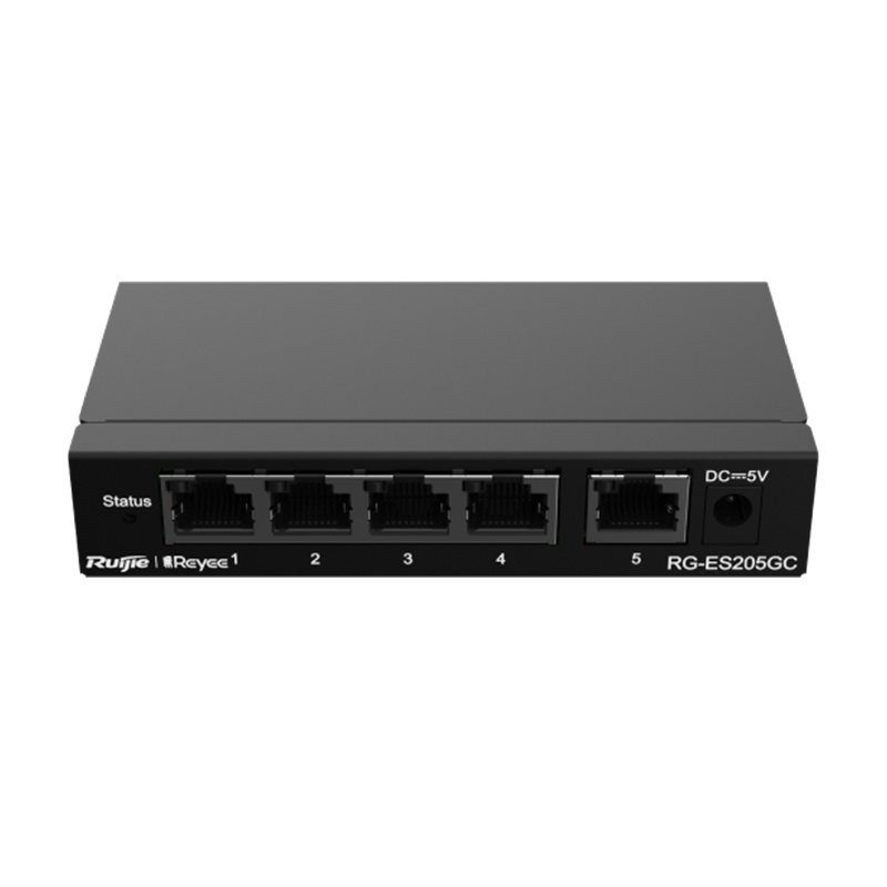 锐捷(Ruijie)智能监控 企业级办公监控工程交换器 宿舍监控分流器 网线分线器 ES205GC