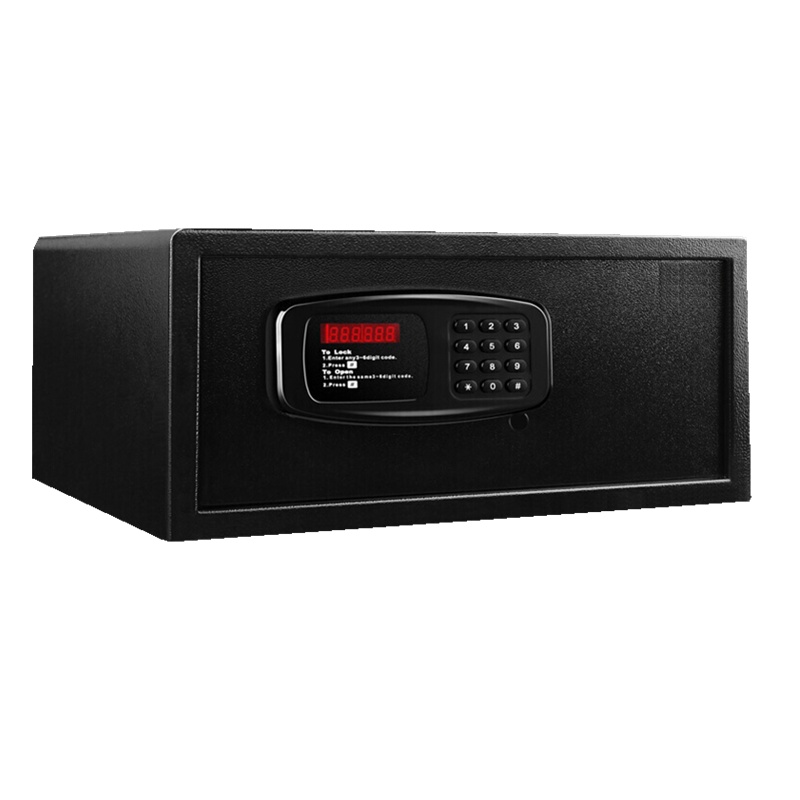 欧宝美保险柜高20CM家用电子保管箱办公笔记本电脑14寸全钢型保险箱
