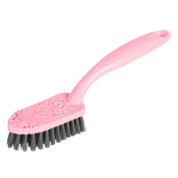 绿之源 带手柄去污厨浴多功能刷浴室洗衣刷鞋子卫生间清洁刷软毛洗鞋刷(粉色)Z-2916