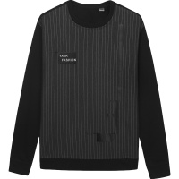 HODO红豆男装 男士卫衣 秋季新潮运动时尚条纹舒适圆领卫衣男