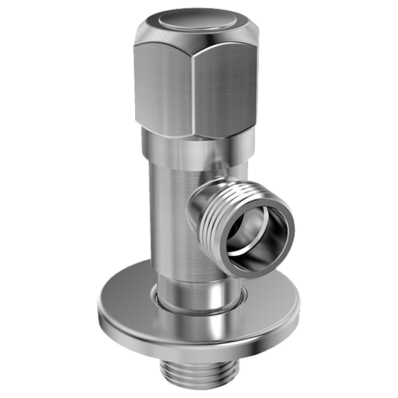 ANNWA安华卫浴不锈钢拉丝角阀加厚冷热通用标准4四分口角阀止水阀