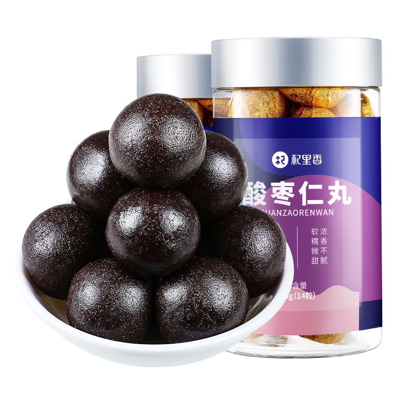 拍1发2杞里香酸枣仁百合茯苓茶安睡炒膏丸野生正品男女睡眠失眠助眠安神