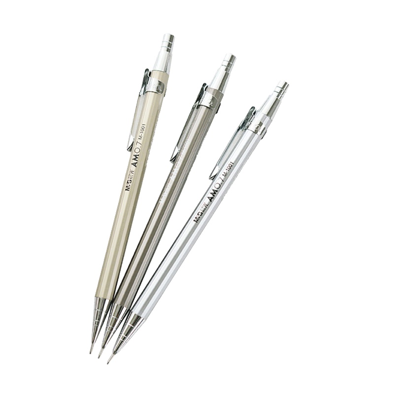 晨光(M&G)MP1001 金属铁杆按动铅笔6支 耐用 铅笔 自动铅笔 写字笔 画图笔 颜色随机