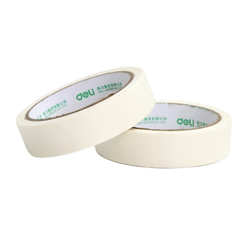 得力deli 30670 装修遮蔽带 无痕纸 美纹纸胶带24mm*20y(18.3米) 6卷/筒