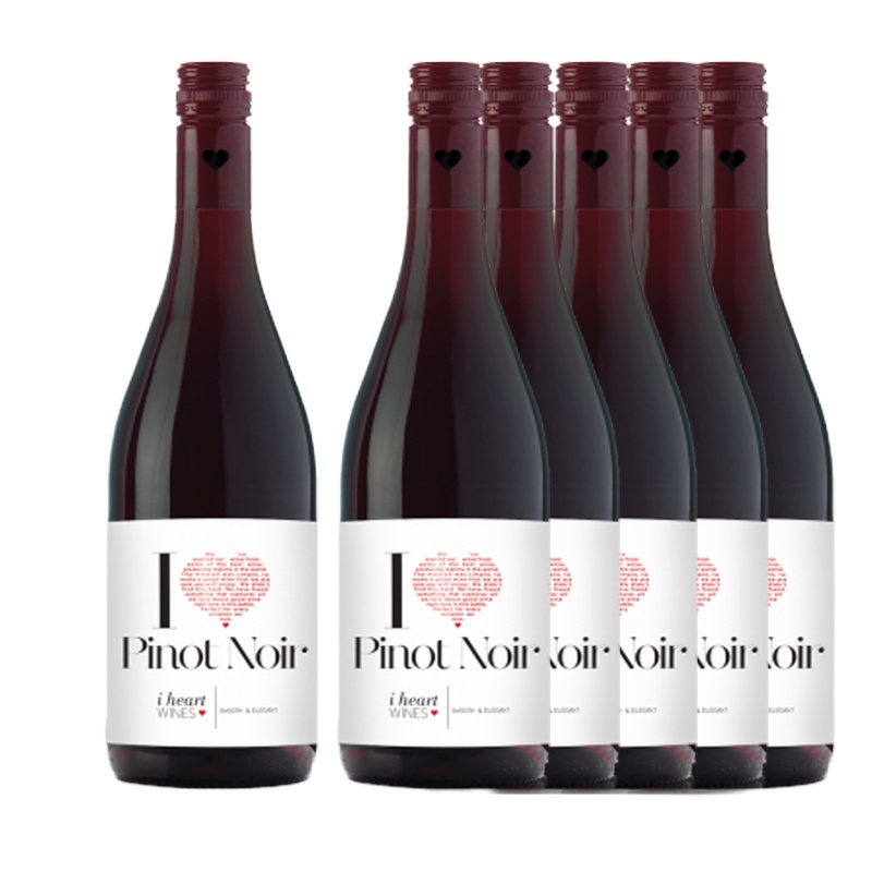 德国进口红酒 爱嗨黑皮诺干红葡萄酒750ml*6