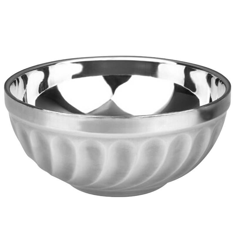 瓦图 WATU 厨房用具 4.5 英寸亮光玉兰砂光铂金碗 双层10个装