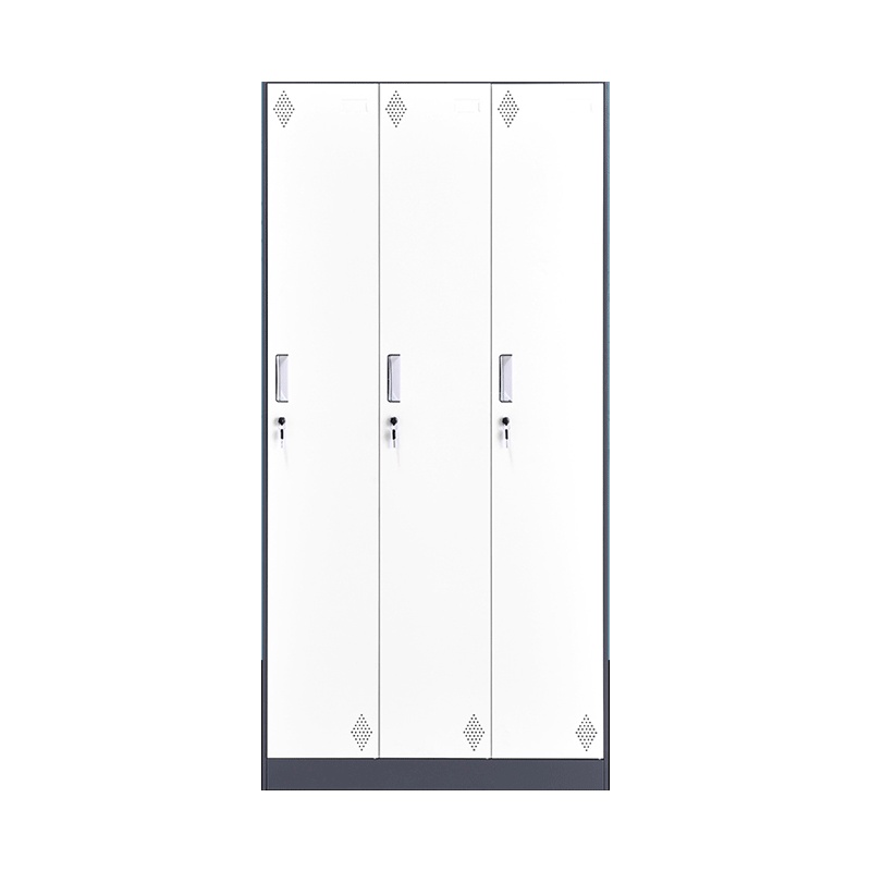 [田珍]钢制铁皮柜员工三门更衣柜健身房储物柜存
