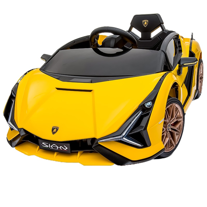 [正版授权]兰博基尼儿童电动汽车四轮小孩跑车遥控玩具车可坐人宝宝婴儿童车星辰皓