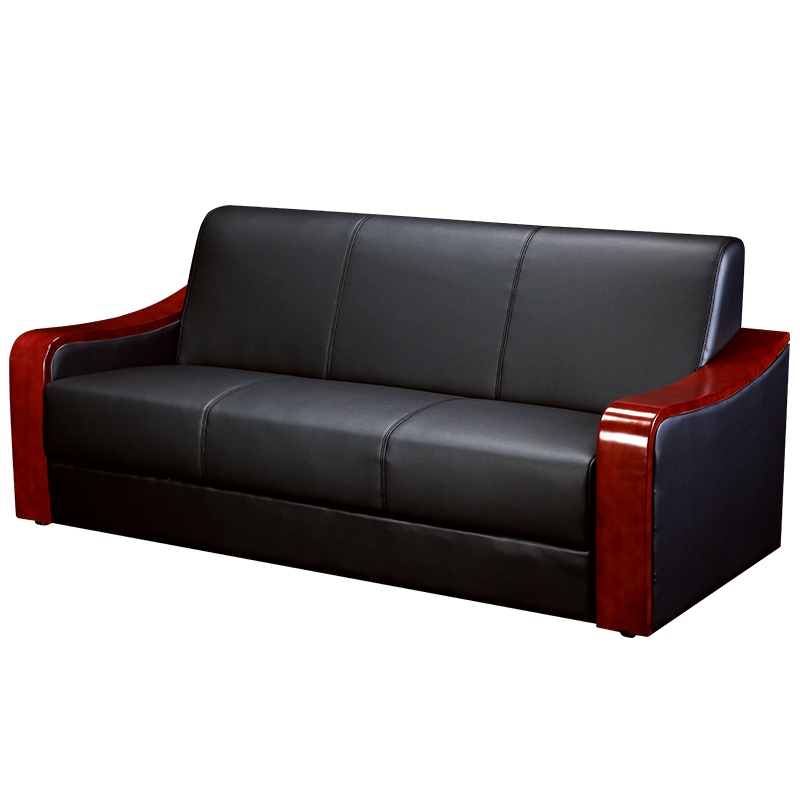 [红心家居]办公沙发现代简约茶几组合接待商务办公室三人位