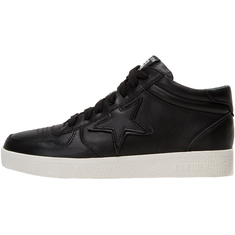 热风hotwind冬款小清新女士系带白色休闲鞋圆头单鞋低跟跑鞋H91W7401