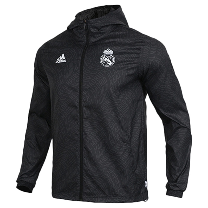阿迪达斯(adidas)2019春季REAL WINDBREAKR 男子皇马足球运动茄克修身型DX9677