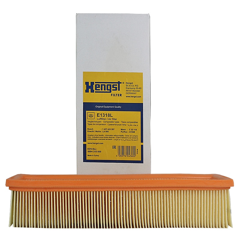 汉格斯特(hengst)空气滤E1318L适配08-13款经典爱丽舍/09-14款风神S30/H30 /09-16款帅客