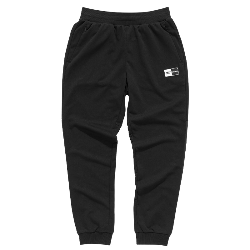 Skechers斯凯奇2021年春季新款何洛洛同款针织休闲裤男子L121M089