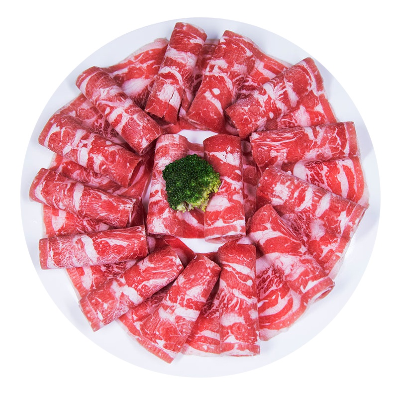 蒙都 内蒙古雪花牛肉片(150g)微调理家庭速冻肥牛片火锅食材