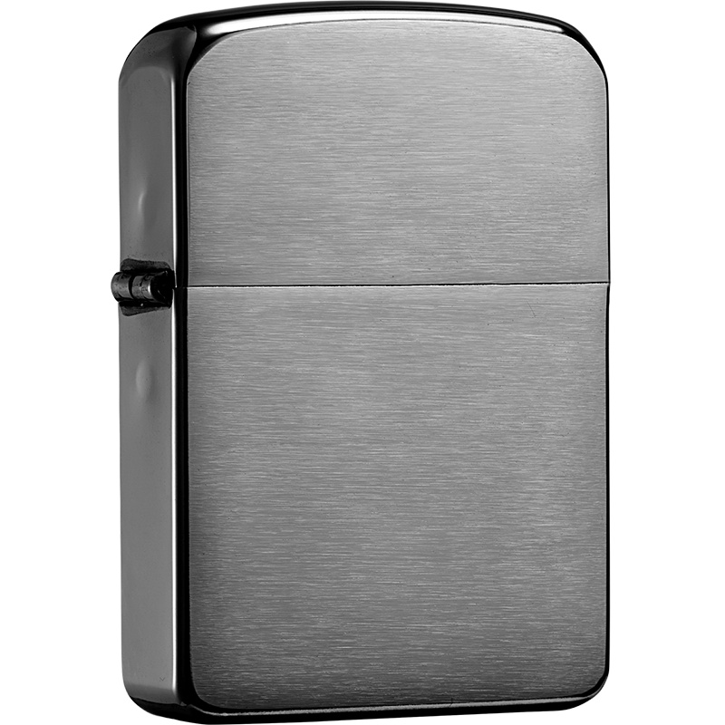 zippo芝宝打火机原装ZIPPO之宝煤油打火机拉丝黑冰24096-043431