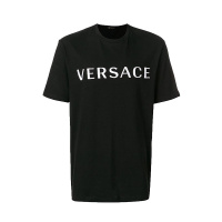 VERSACE 范思哲一线男士圆领品牌LOGO印花短袖T恤（偏大2码）A78965 A224620 A99C