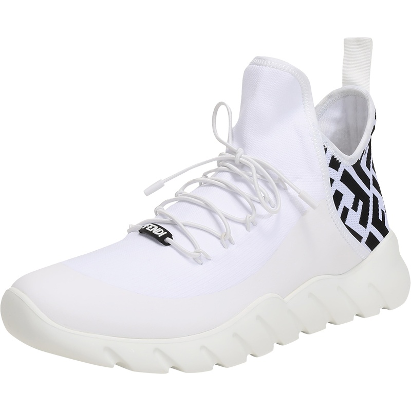 FENDI 男士 织物/涂料网眼高帮休闲运动鞋 7E1347 AC7H