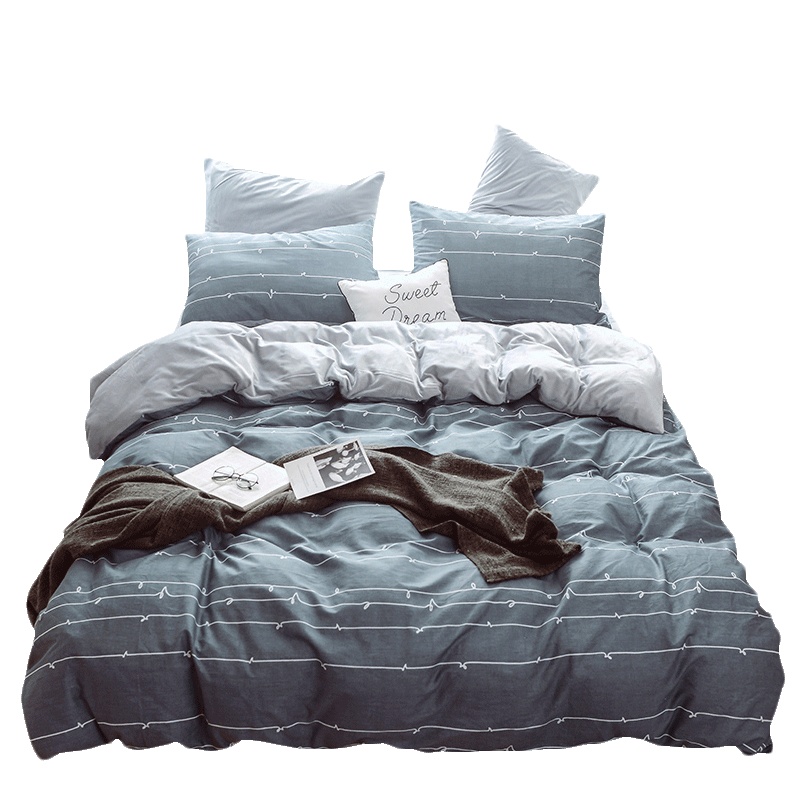 北极绒(Bejirog)家纺 全棉水晶绒被套单件冬天珊瑚绒双面被罩加厚保暖法兰绒冬季加绒法莱1.8m床上用品