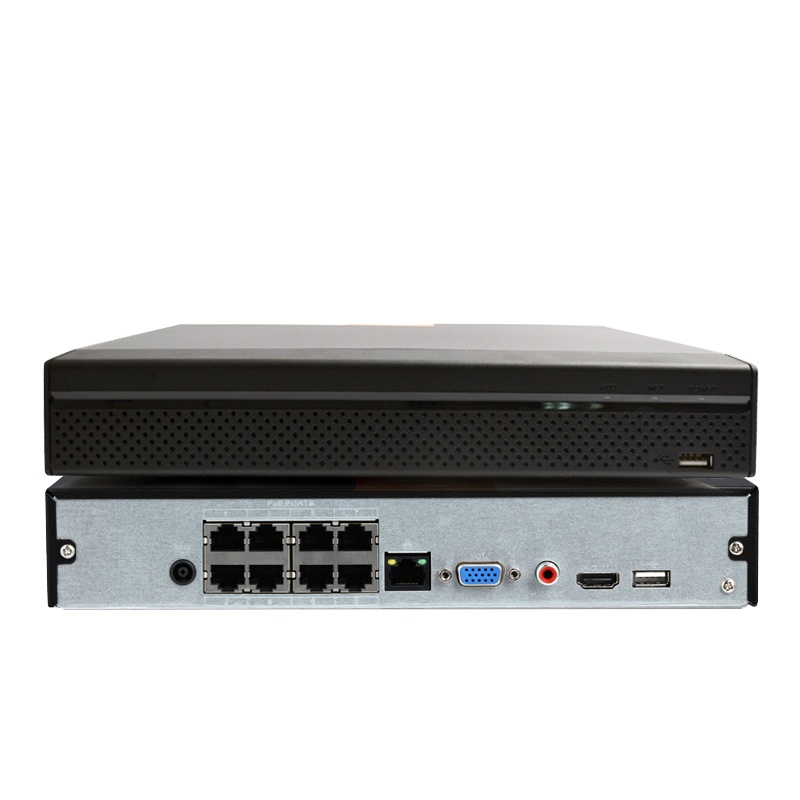 [规格:无硬盘 8路]录像机 4K监控主机 POE网络供电H.265高清录像机 硬盘录像机 数字录像机