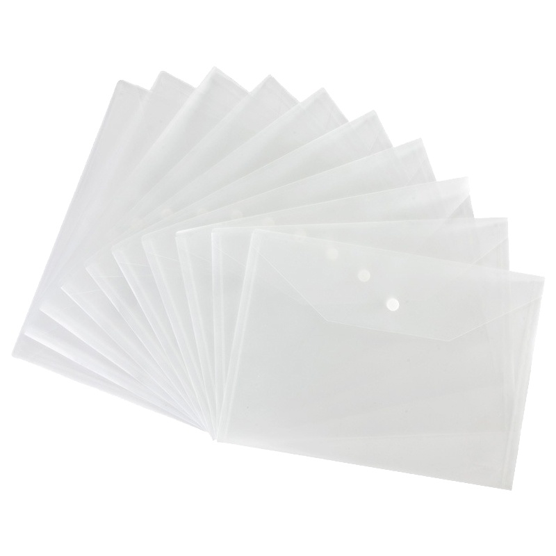 齐心(comix)C310按扣文件袋20个/包 A4塑料文件袋 纽扣袋 档案袋办公文具 文件管理用品 文件套 文件袋