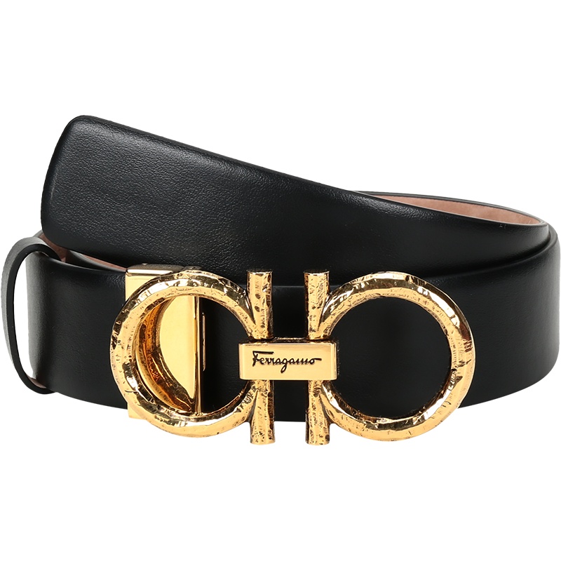 Salvatore Ferragamo 菲拉格慕 女士 牛皮仿古板扣式皮带腰带 23B809