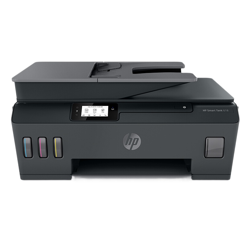 惠普(hp)tank618彩色喷墨连供无线打印一体机四合一彩色微信打印复印扫描传真家庭打印商用办公内置墨仓易加墨照片文档试卷打印机替代5810 5820 套餐1