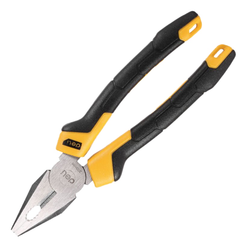 DL2008Z得力胶柄钢丝老虎钳