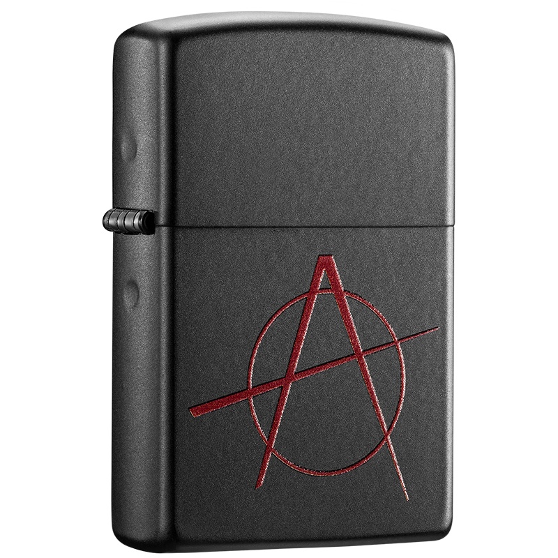 Zippo芝宝打火机美国进口防风煤油打火机经典配色红与黑20842-A-043378红黑大战