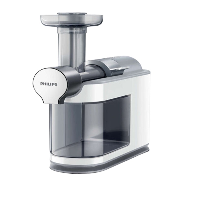 飞利浦(PHILIPS)HR1933/20 原汁机家用水果榨汁机 破壁微榨慢汁机 榨汁机原汁机无滤网设计 银色