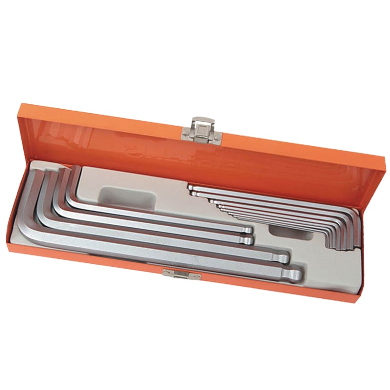 钢盾 S050024 12件套公制加长球头内六角扳手(铁盒) 单位：套