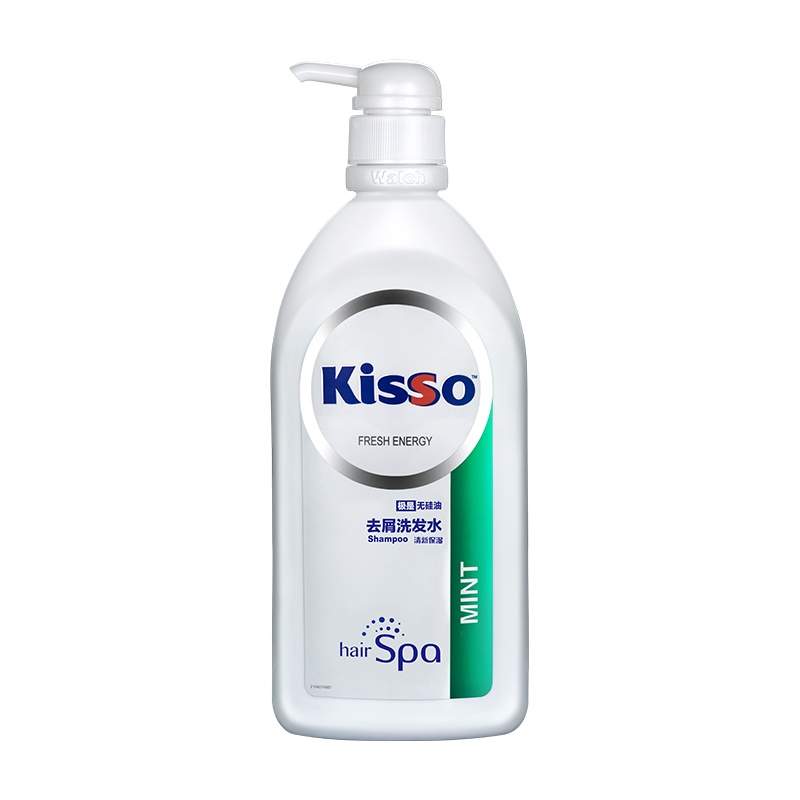 kisso极是无硅油去屑洗发水清新保湿400ml