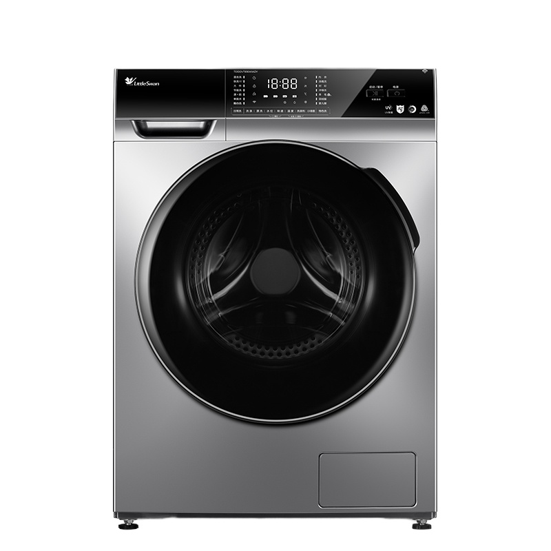 小天鹅TG100VT616WIADY全自动10公斤滚筒洗衣机UV紫外线银离子除菌智能投放WIFI家用变频电机高温筒自洁