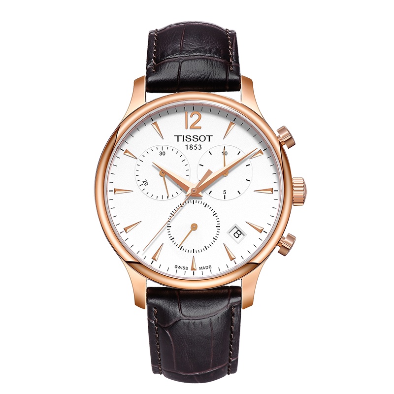 Tissot天梭俊雅系列皮带男士手表石英表T063.617.36.037.00