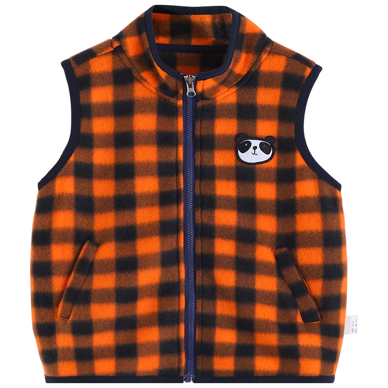 南极人儿童马甲宝宝加绒加厚背心秋冬厚款马夹女男童外出洋气坎肩