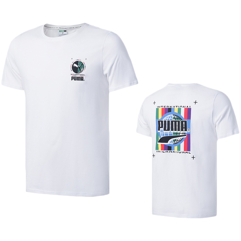 彪马PUMA男装运动服休闲圆领短袖T恤