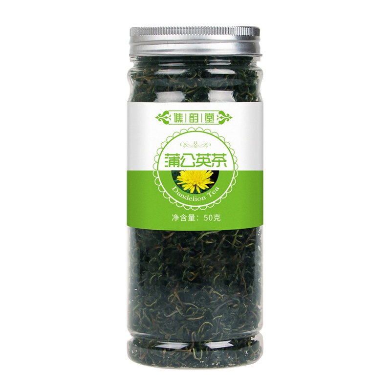 买1送1谯韵堂公英茶50g/罐蒲公英茶正品长白山蒲公英根整根花茶野生特级茶叶婆婆丁茶