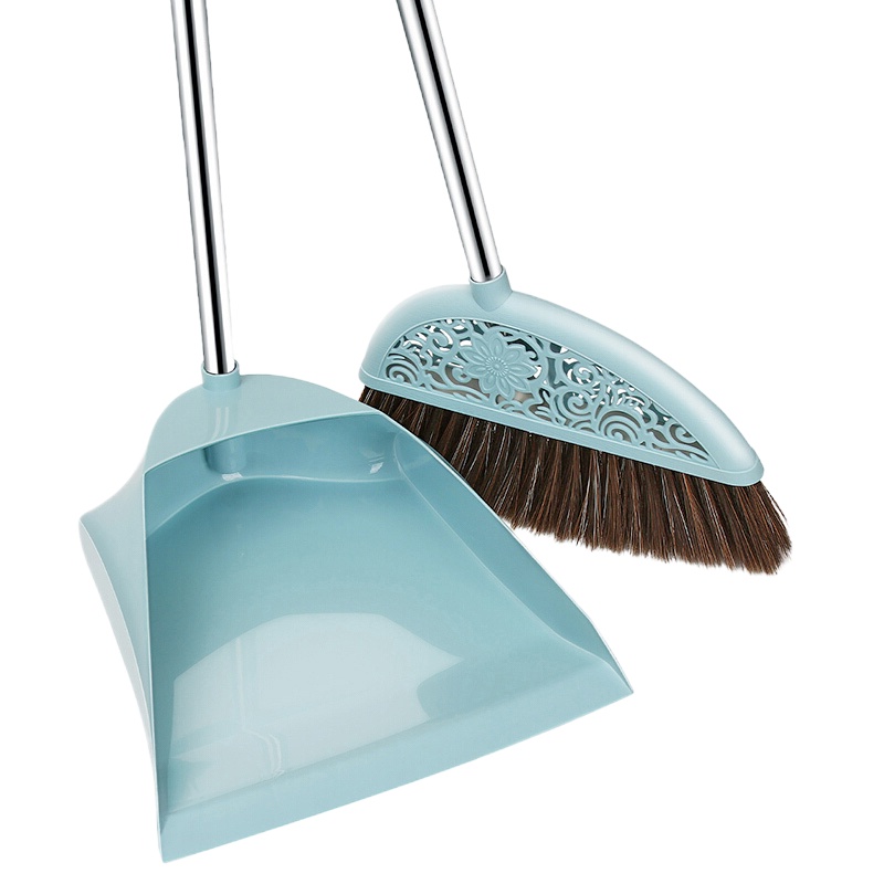 GAOMEI不锈钢扫地扫帚软毛笤帚簸箕